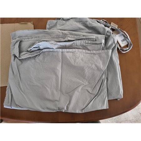 L1NK STUDIO Sabana encimera Lisa Cama 105 cm (210X280cm) 100% algodón (Percal 200 Hilos) Avena