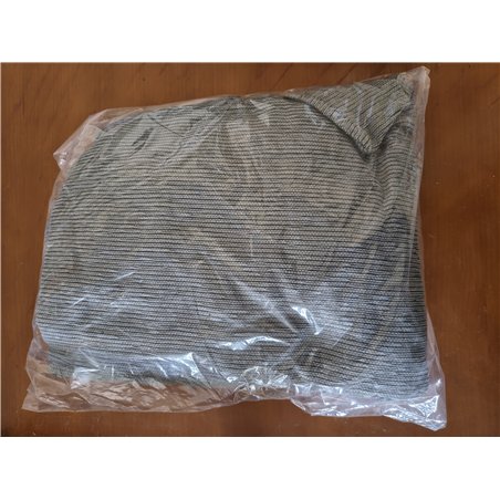 Eysa Italia Práctico protector de sofá con península, 240 cm, vista frontal derecha, color Rabat 6-gris oscuro