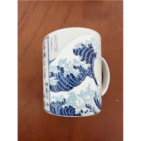 Grupo Erik Taza Ola Kanagawa - Taza desayuno - Taza cerámica 300ml - Taza te - Taza café - Licencia oficial