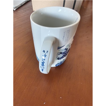 Grupo Erik Taza Ola Kanagawa - Taza desayuno - Taza cerámica 300ml - Taza te - Taza café - Licencia oficial