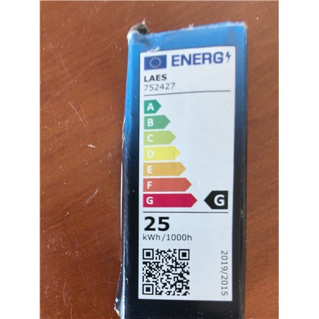 Laes 752427 Tubular Frigorífico E14, 25 W, 22 x 58 mm