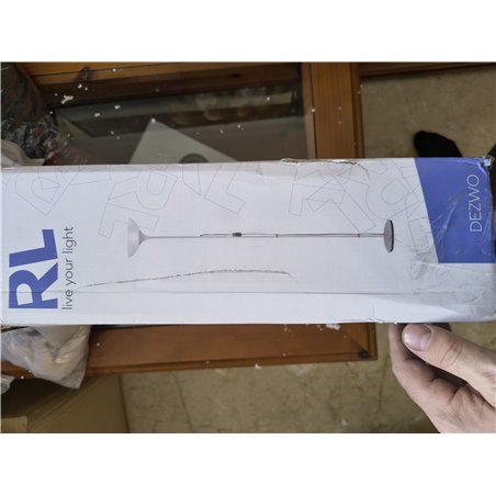 Reality Leuchten R4302-87 - Lámpara de pie de color titan con interruptor de pie incorporado, Necesaria 1 bombilla E27 de máximo