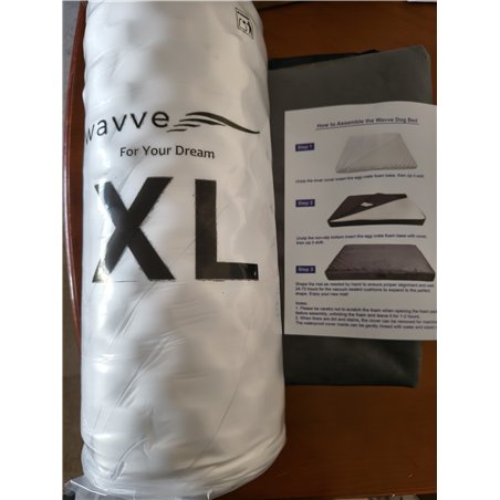 WAVVE Cama Perro Extra Grande Ortopédica 112x81x7.6 cm, Colchon Perro Impermeable Lavable, Sofá Perro Ortopedica Desmontable, Co