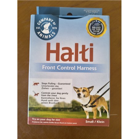 Arnés de control frontal HALTI - Para evitar que tu perro tire de la correa, Ajustable, Ligero y Fácil de Usar. Adiestramiento c