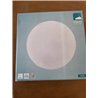 Eglo Lámpara de techo MARS, aplique de pared con 1 bombilla, lámpara de techo de acero, color blanco, vidrio blanco satinado, ca