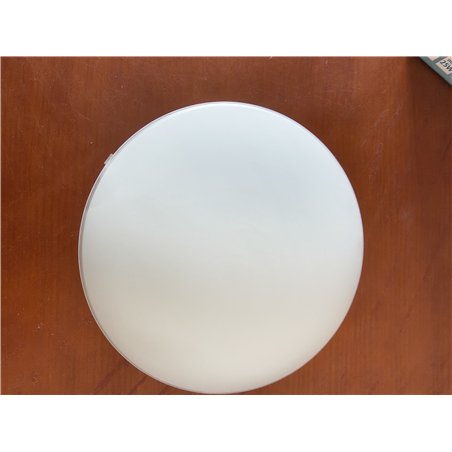 Eglo Lámpara de techo MARS, aplique de pared con 1 bombilla, lámpara de techo de acero, color blanco, vidrio blanco satinado, ca