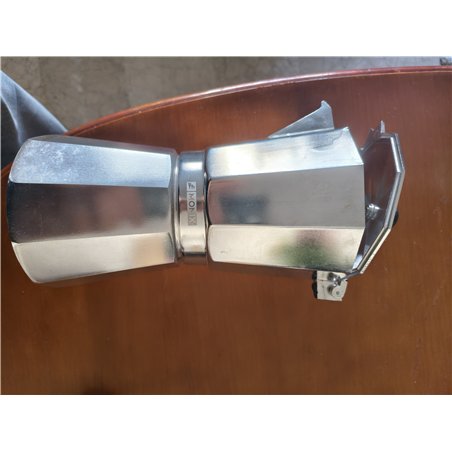 Monix Vitro Express Cafetera de aluminio 12 tazas, apta para todo tipo de cocinas excepto inducción