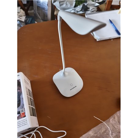 InnovaGoods® Lámpara LED de mesa Lum2go con 3 niveles de intensidad, luz blanca y luz cálida, ideal para mesita de noche, escrit