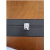 Ohuhu Caja Relojes con 6 Compartimentos, Caja para Relojes con Tapa de Cristal y Cojín Extraíble, Regalo para Cumpleaños Día del