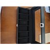 Ohuhu Caja Relojes con 6 Compartimentos, Caja para Relojes con Tapa de Cristal y Cojín Extraíble, Regalo para Cumpleaños Día del