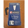 Monix Vitro Express Cafetera de aluminio 6 tazas, apta para todo tipo de cocinas excepto inducción