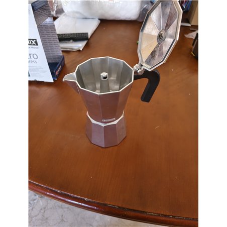 Monix Vitro Express Cafetera de aluminio 6 tazas, apta para todo tipo de cocinas excepto inducción