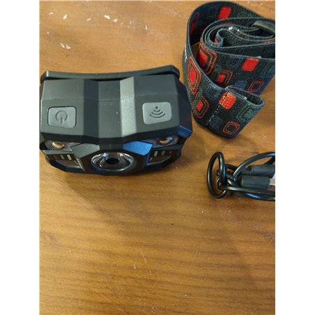 ILcDesign,Linterna Frontal LED Recargable, Luz Frontal Cabeza, Linterna de Cabeza LED Alta Potencia, 6 Modos de Luz, Sensor Movi