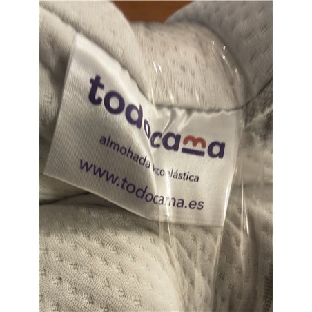 Todocama - Almohada viscoelástica, 67 cm núcleo Compacto. Doble Funda con Cremallera. Tejido Aloe Vera. Termorregulable adaptabi