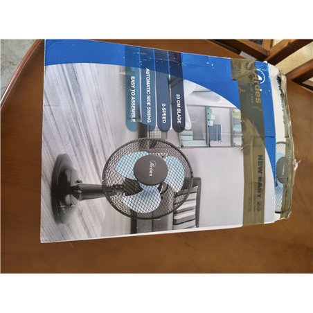 ARDES - AR5A51 Ventilador de Suelo Silencioso 5 PALAS SPACE 51 - Ventilador Tierra Total Black con Inclinación Vertical y Mando 