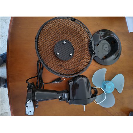 ARDES - AR5A51 Ventilador de Suelo Silencioso 5 PALAS SPACE 51 - Ventilador Tierra Total Black con Inclinación Vertical y Mando 
