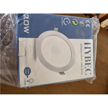 HYBEC - Downlight LED Techo Empotrable, Focos LED Interior Techo, Downlight LED, Foco LED Interior, Downlight LED 220mm, Focos E