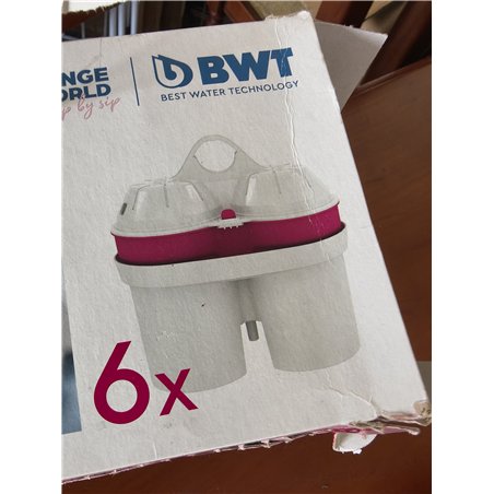 BWT - Pack 12 Filtros con magnesio - Mejora el sistema inmunológico, reduce la cal, el cloro, las impurezas del agua y mejora el