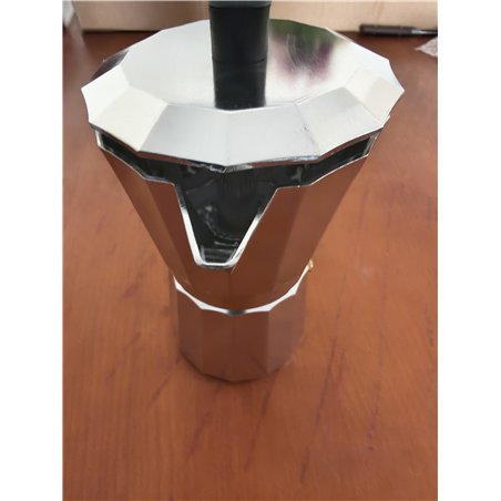 BRA Perfecta Cafetera Italiana Inducción, Aluminio, capacidad 9 tazas, color plata, 19x11x22