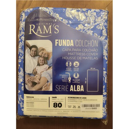 Degrees Home - Alba - Funda de Colchón - Protector de Colchón 80 cm - Funda Colchón Cremallera - Protector Colchón Antiácaros - 