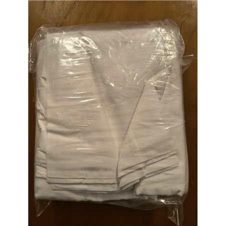 Burrito Blanco Sábanas de Hostelería | Juego de Sábanas 150x190/200 | Ropa de Cama Algodón/Poliéster | Fácil Planchado | Color B