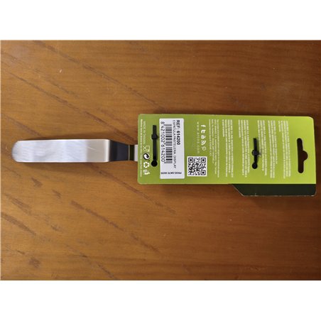ARCOS Espátula de Cocina para Emplatado en Acero Inoxidable 90 x 200 Mm. Accesorio para Emplatar Tartas, Lasañas y Postres con M