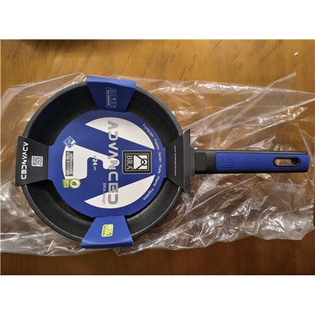 BRA Advanced Sartén, 24 cm, aluminio fundido con antiadherente, sin PFOA, reforzado de rendimiento superior y resistencia a los 