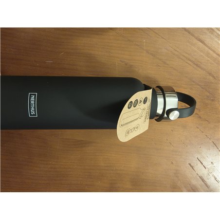 NERTHUS FIH 720 Botella Termo Tapon Asa Doble Pared para frios y Calientes Diseño Coral de Acero Inoxidable 750 ml Libre de BPA,