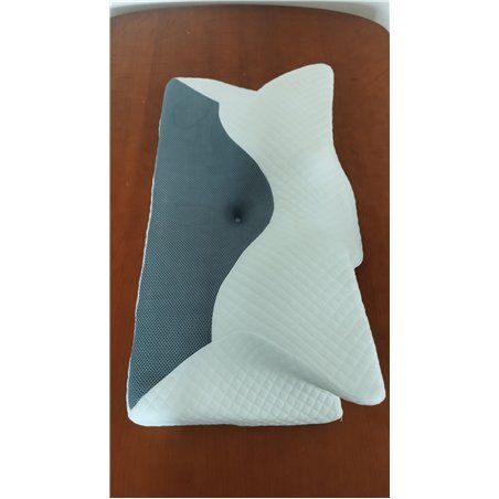 HOMCA Almohada Cervical de Espuma Viscoelastica, Almohada Ortopedica para Soporte de Cuello, Almohadas Ergonómico para Dormir de