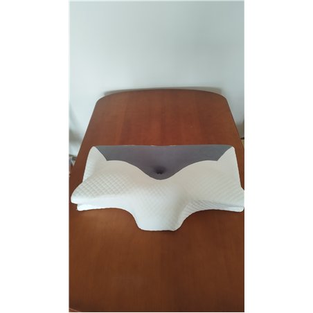 HOMCA Almohada Cervical de Espuma Viscoelastica, Almohada Ortopedica para Soporte de Cuello, Almohadas Ergonómico para Dormir de