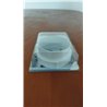Adaptador de manguera de escape para secadora (ideal para secadoras con conexión de 100 mm) blanco