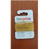 INNSPIRO Cordón Cuero metálico Dorado 1,5mm. 5m.