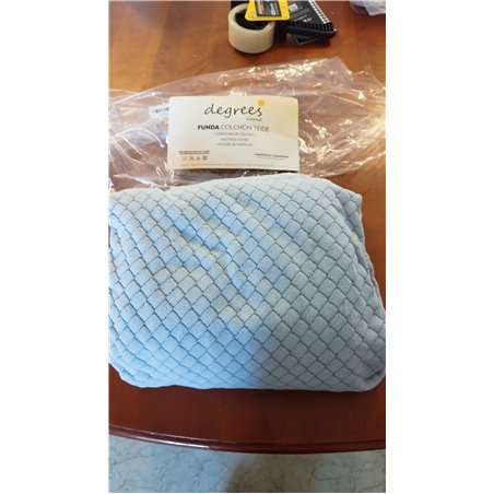 Degrees Home Teide - Funda de colchón 105 cm, Lavable con Cremallera - Protector de colchón antiácaros, Transpirable y Ajustable