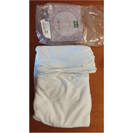 SAVEL – Funda de colchón elástica y Transpirable 140x190/200 cm | Protector de colchón con Cremallera | Cubre colchón Resistente