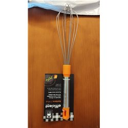 BRA Efficient Batidora de Cocina, Acero INOX, Nailon y Silicona, Naranja, 31 cm