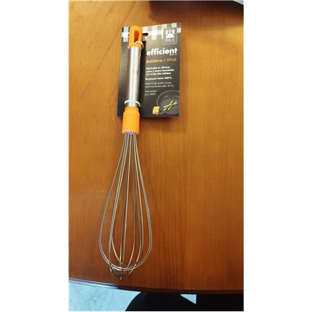 BRA Efficient Batidora de Cocina, Acero INOX, Nailon y Silicona, Naranja, 31 cm