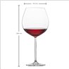 SCHOTT ZWIESEL Coupe de Bourgogne Muse (set de 4), copas de Borgoña para vino tinto, copas de cristal Tritan aptas para lavavaji