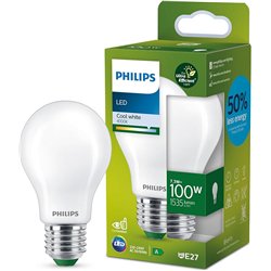 Philips Bombilla LED Mate Philips Eficiente, Casquillo E27 7.3W, 1535 Lúmens, Luz Blanca Fría, 4000k, Clase Energetica A