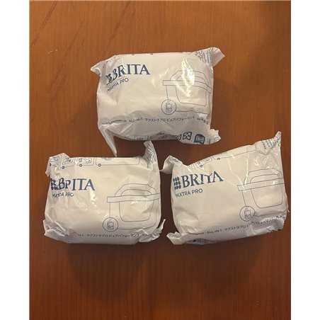 BRITA Maxtra Pro - Filtro de agua para grifo, paquete de 3 filtros, reduce cloro, cal, PFAS y metales, filtro original compatibl