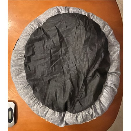 Feandrea Sofá para Perro, Cama para Mascota, Redonda, 65 cm, Gris PGW65G