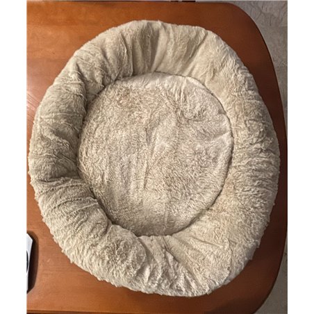 Feandrea Sofá para Perro, Cama para Mascota, Redonda, 65 cm, Gris PGW65G