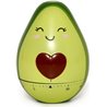 Legami - Temporizador de cocina, Tema Avocado, ajustable manualmente, tema aguacate, 60 minutos, sin pila, diámetro 6 cm, altura