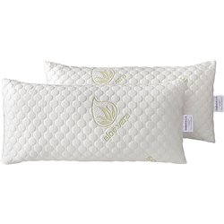 Todocama - Almohada viscoelástica Aloe Vera con Copos 100% viscoelásticos. Tejido Strech Aloe Vera. Termoregulable. Firmeza Medi