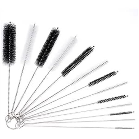 Juego de 13 cepillos de Limpieza, Pajita, cepillos de Limpieza, Cepillo de Manguera de Leche, Cepillo de Manguera de Nailon, Jue