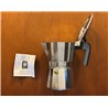 BRA Deluxe Cafetera, Metal, Plata, 3 tazas
