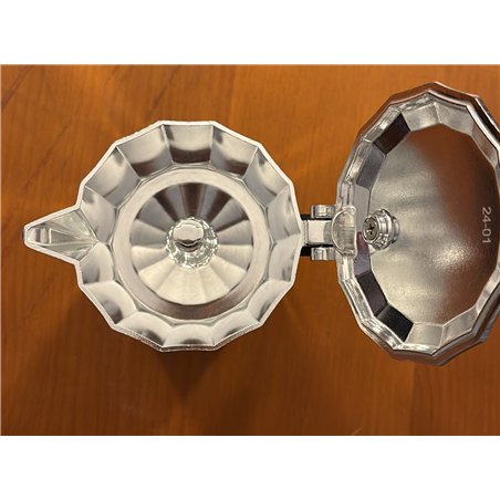 BRA Deluxe Cafetera, Metal, Plata, 3 tazas