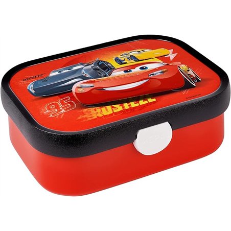 Mepal - Fiambrera Campus - Bento Box para Niños - Lonchera con Compartimento y Tenedor - Fiambrera con Cierre de Clip - Sin BPA 
