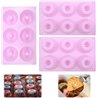 Set de 3 Moldes Mini de Silicona para Bundt Cake, diseños espiral y ondas, antiadherentes y reutilizables, aptos para horno, mic
