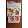 Set de 3 Moldes Mini de Silicona para Bundt Cake, diseños espiral y ondas, antiadherentes y reutilizables, aptos para horno, mic