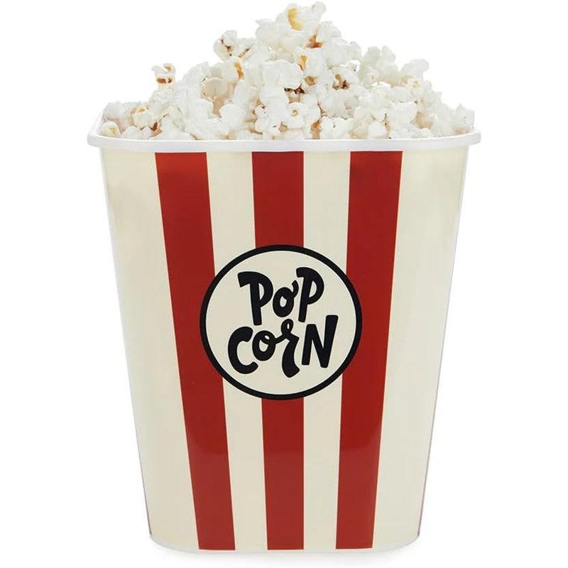 Balvi Bol Palomitas Popcorn Retro Color Rojo Bol para Palomitas con Capacidad para 3L Plástico PP 18x